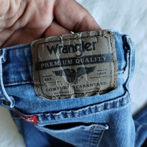VTG Wrangler Performance Jeans 40W X 32L Made In Mexico Clean Wash Ride 13 - Picture 5 of 8